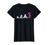 Einradfahrerin Evolution Artisten Zirkus Mädchen Einrad T-Shirt