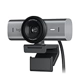 Logitech MX Brio Ultra HD 4K Collaboration and Streaming Webcam, 1080p at 60 FPS, Dual Noise Reducing Mics, Show Mode, USB-C, Webcam Cover, Works with Microsoft Teams, Zoom, Google Meet, Graphit