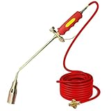 New Propane Torch Weed Burner Kit, Protectivemethod Torch Weed Burner Kit, Hohe Leistung 1.900.000 BTU Gasbrenner Abflammgerät, Unkrautbrenner für Propangastank (2.0M hose)