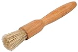 teemando® Haushaltspinsel mit Naturborste aus Kirschholz,...