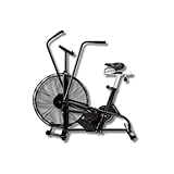 PH Fitness Air Bike - Dual Action Cardio & Krafttraining Fahrrad | Ganzkörpertraining | Crossfit Trainer mit verstellbarem Sattel, Eingebauter Computer & Transportrollen | Max Nutzergewicht 130kg