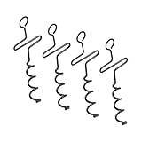 Mllepjdh 4er Pack Robuste Zelt Sandheringe Mehrzweck Zeltanker Schwere Heringe Für Camping Wandern Strand Freien Langlebige Erdspieße