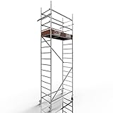 ALTEC Rollfix® 2.0 500 | 5m Arbeitshöhe | 4 bremsb. Lenkrollen (Ø125mm) | Made in Germany | TÜV | Last 200kg/m² | DIN EN 1004-1 | Alu Rollgerüst Baugerüst Fahrgerüst Treppengerüst