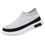Gsheocm Herren Schuhe Elegant Männer Low Top Canvas Wanderschuhe schnüren Mode Turnschuhe Freizeitschuhe Schuhe Herren Sport Schwarz