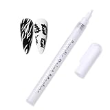 French Nails,Nagellack Stift,3D Art für Weiß Gel Nägel,Nails Pinsel Stifte,Manicure Nagellackstift,Pens Polish Weißer,Graue Frauen-Nagelstift-Spitze,Nageldesign Nagelstift,Uv-Gel-Nagelpinsel