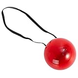 Oxxggkao Leuchtender Zirkus Cosplay Spaß Rote elastische Clownsnase für Party Halloween Kostüm Zubehör Weihnachten Cosplay blinkende rote Nase Fernbedienung, a, One size