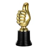 UKCOCO Kunststoff Trophäe Daumen Skulptur Wettbewerbspreis Kindergarten Auszeichnung Motivationspreis für Sport Tanz Schule Party Dekoration