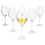 MamboCat 6er Set Doyenne Weingläser I 280ml, Höhe 25cm I für 6 Personen I klares großes Weinglas für Rotwein oder Weißwein I transparente Gläser für Zuhause, Hochzeiten, Partys & Co