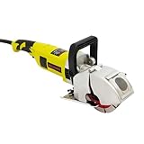 Mauernutfräse Schlitzfräse 4000W, Schlitzmaschine mit 5 x φ121mm Klingen, Mauerfrase Wandfräse mit 30 mm Tiefe, 30 mm Breite, Elektrische Nut Maschine mit Wasserpumpe für Ziegel Beton Marmor