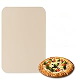 Mucola Pizzastein aus Cordierit für Brot, Flammkuchen & Pizza Ofenstein 30x38 cm | temperaturbeständig, langlebig, leicht zu reinigen | Brotbackstein für Backofen, Gasgrill & Holzkohlegrill