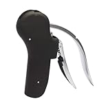Qianly Flaschenöffner für Wein, Handgerät mit ergonomischem Design für Bar und Küche, Schwarz