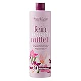 Jean & Len Faserschonendes Feinwaschmittel Wolle & Feines Veilchen & Jasmin, schützt empfindliche Fasern vorm tiefen Eindringen neuer Flecken, Feinwaschmittel flüssig, ohne Mikroplastik, vegan, 1 L