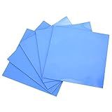 Klanata 5 Stück Silikon-Wärmeleitfähigkeitsfolie für CPU, GPU und LED, 100 mm x 100 mm x 1,5 mm, Wärmeleitpad für Netzteile und Haushaltsgeräte, weiches