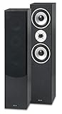 Fenton SHFT60B - Säulenlautsprecher Set, HiFi Lautsprecher Tower Speaker, 500 Watt, 2X 6,5 Zoll Stereo 3-Wege, für Surroundsystem und Soundanlage, Schwarz