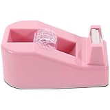 JOINPAYA Klebebandhalter Tragbarer Kunststoff Klebebandabroller Kompakter Tischspender mit Schneidevorrichtung Geeignet für Büro und Umzug Macaron Farbe für Schreibtisch