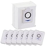 8 Stück Staubbeutel Zubehörset für Ecovacs Deebot T10 Plus/Ecovacs Deebot X1 Plus Roboter Saugstation, 3.2L große Kapazität Staubsaugerbeutel Einmalige Ersatzteile