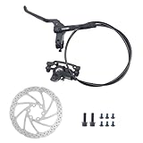 MEGHNA Fahrrad Hydraulische Scheibenbremsen Set Mountainbike Hydraulische Scheibenbremsen Set 160mm Links vorne 800mm luminium-Legierung Ölbremse Fuer Universal MTB