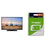 TELEFUNKEN XH24N550M 24 Zoll Fernseher (HD Ready, Triple-Tuner) schwarz [2023] & freenet TV CI+ Modul inkl. 12 Monate freenet TV Guthaben für Antenne DVB-T2 HD, 1er Pack