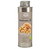 Bio Walnussöl - aus Frankreich, 250 ml • reich an Omega 3-Fettsäuren (10,6% Alpha-Linolensäure) • aus ungerösteten Bio-Walnüssen, kaltgepresst • milder und nussiger Geschmack