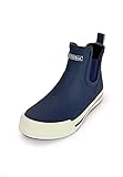 MADSea Unisex Gummistiefelette Short Story | Regenstiefel Gummistiefel Gartenschuhe Wasserdicht Segelstiefel | Kurzer Schaft Knöchelhoch, Dunkelblau/Weiß, 45 EU
