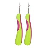 2PCS Nahttrenner Handlicher Stich Unpicker Scharfe Nähnahtfadenentferner mit ergonomischen Griffen zum Nähen Basteln Entfernen von Fäden