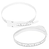 Kisangel 3 Stück Teiliges Flexibles Maßband Set aus PP für Kopfumfang und Armumfang Lang Weiß Geruchsneutral Dehnbar Präzise Messung für Junge Mädchen und Erwachsene Vielseitig Einsetzbar