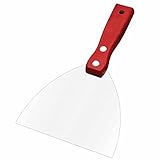 LOYKZCT Professionelles Spachtelmesser, hochwertiges poliertes Ganzmetall, ergonomisch for Trockenbauarbeiten, Gipsabkratzen, Abziehbilder und Tapeten, 5,1 cm(5inch)