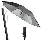 Menz Sonnenschirm Balkon + Sonnenschirmhülle - UV50+...