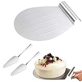 Tortenheber Edelstahl Set,Edelstahl Kuchenheber,Tortenheber,Edelstahl Dessertheber Spatel,Pizzaschieber,3PC Kuchenretter und Kuchenheber Schaufel Set Edstahl für Küchen Restaurants Partys