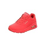 Skechers Damen UNO Stand ON AIR Sneaker, Red Durabuck, 40 EU