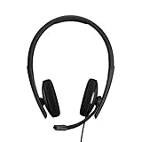 EPOS I SENNHEISER C10 USB Headset mit Mikrofon, Kabelgebundene Kopfhörer mit einfachem und flexiblem USB-C-Anschluss Black