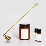 Cherry Blossom Duftkerzen-Set, 160 ml + Kerzenlöscher aus Messing