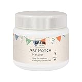 KREUL 49141 - Art Potch Nature, transparent, 150 ml, Serviettentechnik- und Dekokleber auf Wasserbasis, für Holz, Keramik, Stein und Karton