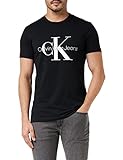 Calvin Klein Jeans Herren Core Monogram Slim Tee T-Shirt, Schwarz (CK Black), L