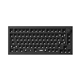 Keychron Q1 Max QMK/VIA Kabellose mechanische Tastatur, Layout QWERTY US, Vollmetall, programmierbar, 2,4 GHz/Bluetooth/USB, RGB und Hot-Swappable, für Win/MacOS - Barebone Schwarz