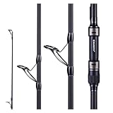 Angelrute Karpfenangelrute 3.6/3.9/4.2M Kohlefaser-Spinnrute Reise Surfcasting Spinning Hard Pole 40-200g für Salzwasser Süßwasser(4.2m 3.75lbs)