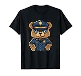 Polizei Teddybär Kostüm im Anzug für Uniformliebhaber T-Shirt