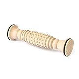 Tuuli Accessories Massage Massagerolle Massageroller Massagegerät Fuß Fußmassagegerät aus Holz 20 x 5 cm