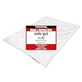 Badenia Trendline Alpaka Bettdecke | Feuchtigkeitsregulierend | Füllung: 100% Alpakahaar | Bezug: 100% Baumwolle Duo-Bett 135x200 warm