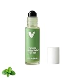 Pfefferminzöl Roll On, Aromaöl mit Natürlichen Inhaltsstoffen, Pregnancy Must Have for Headaches Energy & Focus Support, Roller for Aromatherapy & Soothing Stress, Calm mind (10ml, 1pc)