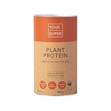 Your Super Plant Protein Bio-Superfood Pulver – pflanzliches Proteinpulver für Muskelwachstum, hergestellt mit Reis- und Erbsenproteinpulver, Banane, Lucuma und Maca-Wurzelpulver (26 Portionen)