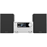 KENWOOD M-725DAB-S - Micro HiFi-System mit DAB+, CD, USB, Bluetooth und TFT-Display, Frosted Aluminum