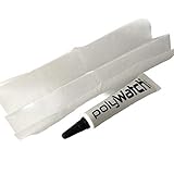 Polywatch Politur für die Reparatur von Brillen aus Kunststoff und Acryl, 5 ml, mit W5 Wischreiniger