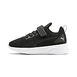 PUMA Unisex Kinder Flyer Runner V Ps Laufschuhe, Schwarz Puma Black Puma White 01, 33 EU