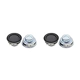 YUHANGCIYE 2 x 40 mm Volllautsprecher, 4 Ohm, 5 W, Enthusiast, flacher Gummi-HiFi-Lautsprecher