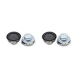 YUHANGCIYE 2 x 40 mm Volllautsprecher, 4 Ohm, 5 W, Enthusiast, flacher Gummi-HiFi-Lautsprecher