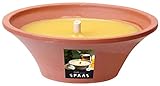 Garten Fackel TERRACOTTA ROYAL FLAME 23cm Citronella Garten SPAAS© Kerze Flammschale Outdoor 0556021 (Nur die Kerze)