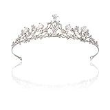 Basetousual Hochzeit Braut Kristall Tiara, Königin Krone Dekoration, Kristall-Damen-Haar-Krone, Hochzeit Braut Haarschmuck Prinzessin Krone