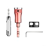 Einstellbarer Tiefenanschlag, Kegelsenker-Bohrer-Set für professionelle Holzbearbeitung, Kunststoff und Weichmetall, Anfas- und Schraubaufgaben (3,5 x 8 mm)