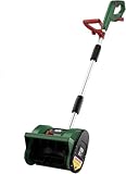 Witlight Akku Schneefräse,elektrische bürstenlose Schneebürste mit 4.0 Ah Batterie,Arbeitsbreite 30cm, max.Räumtiefe 15cm,Wurfweite 6m